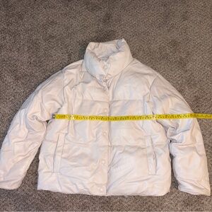 Women's Cream Puffer Jacket